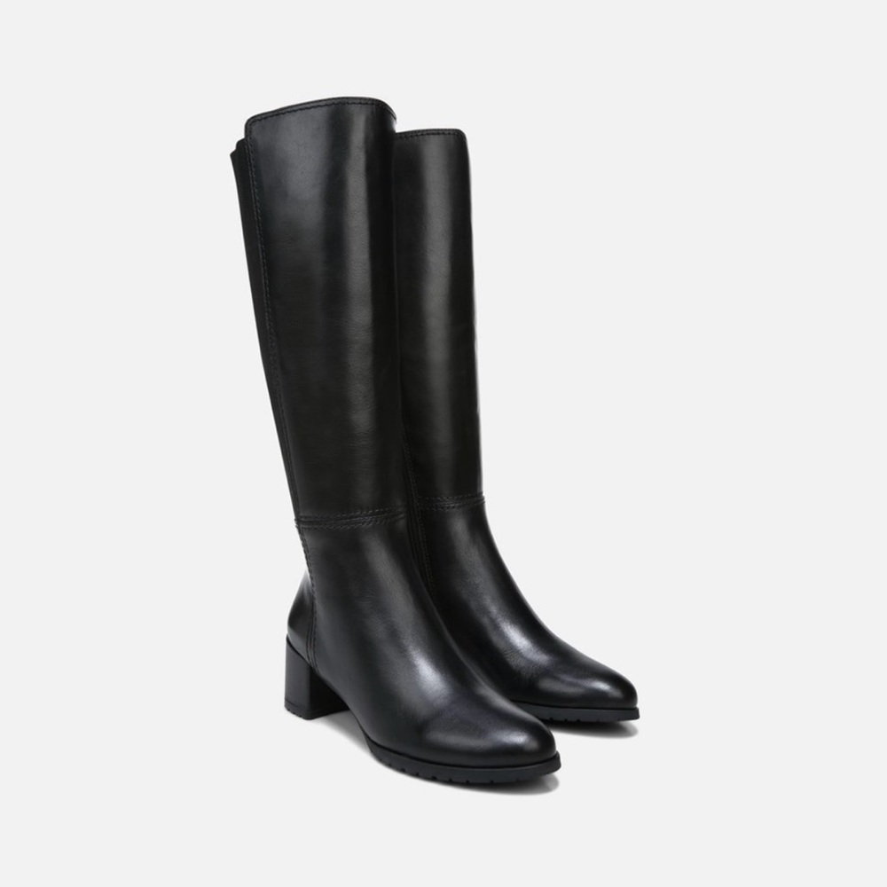 NWT NATURALIZER BRENT WEATHERPROOF WIDE CALF KNEE HIGH BOOT Black 9.5